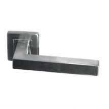 Paire Béquilles Doubles Carrées - Inox 304 19x19 Rosace 53x53 Mm - 651 - Bricoman