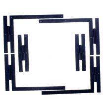 Paumelle Équerre Noir 35x5x350x500 Tc 7,5 - Bricoman