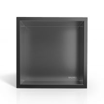 Balneo Niche Murale Wall-box One 30×30×10 Cm Acier Inoxydable Gun Metal Graphite - Bricoman