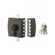 Thirard - Serrure En Applique À Bouton Pour Porte D'Entrée, 154x140mm, 3 Pts, Droite, 5 Clés - Thirard - Bricoman