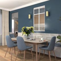 Verrière Aluminium 2 Vitrages Clair, 2 Traverses Horizontales Décorative - L 71 × H 123 - Blanc - Bricoman