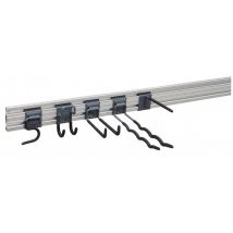 Kit Profilé Alu + 5 Crochets - Bricoman