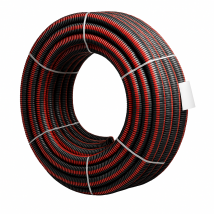 Elydan - Gaine Quattroflex Noir-rouge Électricité Dn90 50m - 7123 - Bricoman