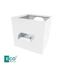 Boite À Eau Eco Blanc Pur Ral 9010 200 X 200 X 200 Mm Sortie Ø 70 - Taille Petite Aluhome - Bricoman