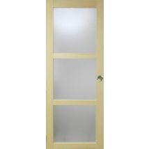 Porte Coulissante Bois Ayous Vitrée H204 X L73 Cm, Coquilles Gd Menuiseries - Bricoman