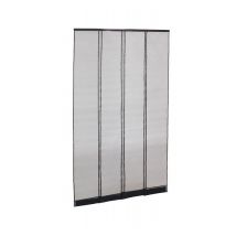 Moustiquaire Rideau De Porte L.130 X H.230cm - Recoupable - Noir - Bricoman