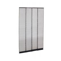 Moustiquaire Rideau De Porte L.130 X H.230cm - Recoupable - Noir - Bricoman