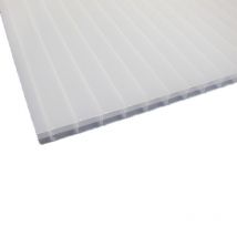 Plaque Polycarbonate Alvéolaire 16mm Opaline, E : 16 Mm, L : 98 Cm, L : 2 M - Bricoman