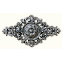 Palmette Avec Détail Floral En Fonte - Hauteur 200mm Longueur 400mm - À Visser Avec Taraudage M6 (5mm) - Bricoman