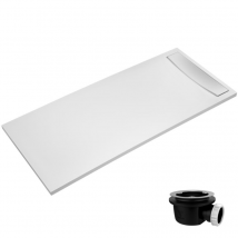 Receveur De Douche Antidérapant 170 X 80 Jacob Delafon Flight Neus Acrylique Rectangle Blanc + Bonde + Capot - Bricoman