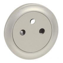 Enjoliveur Céliane Prise 2p+t Surface - Titane - Bricoman