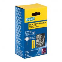 Coffret 350 Rivets À ̧4.8x10mm - Haute Performance 5001435 Rapid - Bricoman