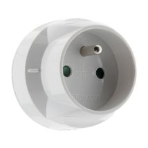 Adaptateur Électrique Mâle 20a Vers Femelle 16a, 3500w - Prises 6a Ou 20a - Zenitech - Tecnomat