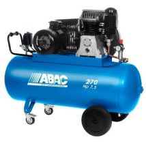 Abac - Compresseur À Pistons Bi-étagés 400 V Tri 270 L 54 M3/h 7.5 Cv Avec Roues - B6000/270 Ct 7.5 Abac - Tecnomat
