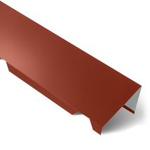 Faîtière Simple Crantée 2100 Mm Elda | Rouge Tuile | Ral 8012 - Bricoman