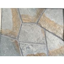 Dallage Opus En Quartzite Argenté Bicolore - Bricoman