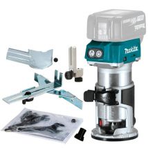 Affleureuse Sans Fil 18v Li-ion Bl (machine Seule) Avec Accessoires - Makita Drt50zx4 - Bricoman