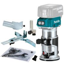 Affleureuse Sans Fil 18v Li-ion Bl (machine Seule) Avec Accessoires - Makita Drt50zx4 - Bricoman