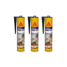 Lot De 3 Mastics Colles Sika Sikaflex Pro 11 Fc Purform - Noir - 300ml - 659664 - Bricoman