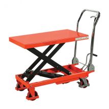 Plateforme Élévatrice Manuelle Avec Plateau Acier - Levée Hydraulique 740mm - Capacité 150kg - Plateau 700x450mm - Stf15n - Bricoman