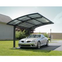 Canopia Carport Arizona Wave 4.95 X 2.89 M Gris, Toiture Gris 495x0 - Bricoman