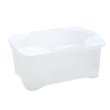 Eda Plastique Boite De Rangement Clipbox 30 L - Naturel Couvercle Avec Charniere - 54 X 36 X 24,5 Cm - Tecnomat