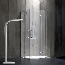 Paroi De Douche 80x100 En Verre 6mm Sans Structure | London - Bricoman