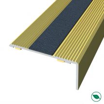Nez De Marche Alu Antidérapant Adhésif Coloris (04) Or Lg 120cm Larg 4,2cm X 2,1cm - Bricoman