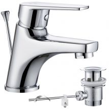 Cecipa Max Mitigeur Lavabo Robinet Avec Levier De Vidange Chrom Laiton Bec Hauteur 57 Mm - Bricoman