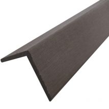 Profil D'Angle Bois Composite Pour Bardage Gris Anthracite, E : 6 Cm, L : 6 Cm, L : 270 Cm - Bricoman