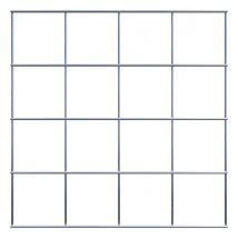 Gabiona - Grillage Décoratif / Grillage Pour Plantes (incl. Matériel De Montage) Taille Des Mailles 10 X 10 Cm - Longueur : 40 Cm - Hauteur : 40 Cm - 