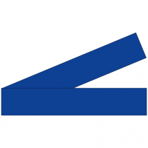 Lot 2 Bandes 52mm X 1m - Lignes Pleines Bleu - 4641553 - Bricoman