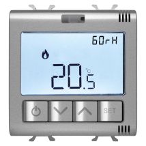 Thermostat Connecté Chorusmart Titane Mesure Temp/humidité Zigbee - Gewiss - Gw14709 - Tecnomat