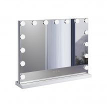 Miroir Hollywood De Courtoisie Avec Lumière, Miroir Cosmétique Avec Éclairage Led Pour Dressing & Chambre - Bricoman