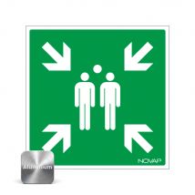 Panneau Point De Rassemblement - Alu 200x200mm - 4010533 - Bricoman