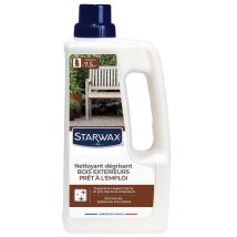 Nettoyant Dégrisant Pour Mobilier De Jardin En Teck Et Bois Exotiques 1 L Starwax -250475 - Tecnomat