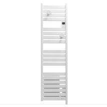 Radiateur Sèche-serviettes Kelud Slim Ventilo Blanc 1500w - Bricoman