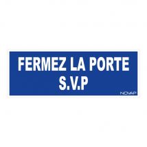 Panneau Fermez La Porte Svp - Rigide 330x120mm - 4140179 - Bricoman
