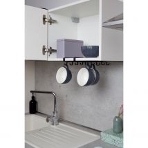 Accroche-tasses En Métal Pour Étagère - Noir - Bricoman