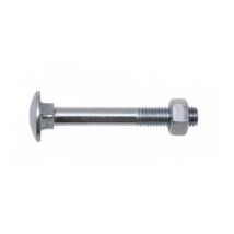 Boulon Viswood Tête Ronde Collet Caré - Az 4.8 - Ø12 X 200 Mm - Boite De 25 - 50112200 - Bricoman