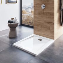 Receveur De Douche Acrylique Haute Densité Sanindusa Millenium A Poser 110x90 Blanc - Bricoman