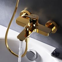 Mitigeur De Baignoire Mécanique Robinet Salle De Bain, Mitigeur De Bain, Doré Taille M, X-joy Fxa10099 Am.pm - Bricoman