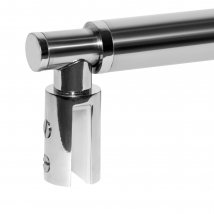 Schulte Barre De Fixation Murale Pour Paroi De Douche 6-8 Mm, Barre De Renfort Extensible, Barre De Stabilisation Universelle, Aspect Chromé - 