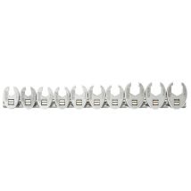Ks Tools - Jeu De 10 Clés Qfc 3/8" Ks, 10-11-12-13-14-15-16-17-18-19 Mm -sur Rail - - 913.3800 - Tecnomat