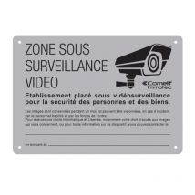 Panneau Zone Sous Surveillance Vidéo Comelit - Bricoman