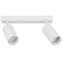 Barre De Spots Plafonniers Malga 2 Blanc 2xgu10 Blanc Edo777400 – Edo - Bricoman