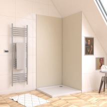 Panneau Mural Finition Aluminium Ivoire 90 X 210 Cm - Wall'it Ivoire - Bricoman