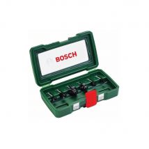Coffret De 6 Fraises Au Carbure Bosch - Queue De 6mm - Pour Rainurer Et Profiler - Bricoman