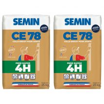 Lot De 2 Enduits Pour Réaliser Les Joints De Plaques De Plâtre Ce 78 Rapide Semin - Temps De Prise 4 Heures - Intérieur - Sac De 25 Kg - Bricoman