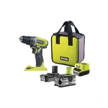 Perceuse-visseuse Ryobi 18v One+ - 2 Batteries 4.0ah Et 2.0ah - 1 Chargeur - R18dd2-242s - Bricoman